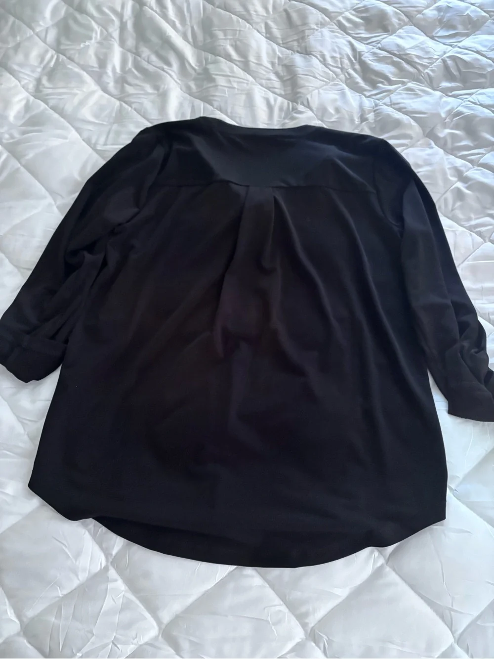 Michael Kors Black Half-Zip Tunic with Gold Hardware